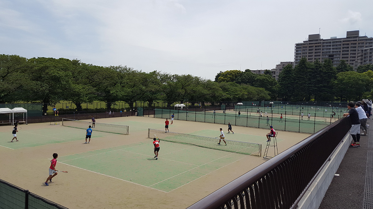 関東オープンソフトテニス大会,駒沢オリンピック公園