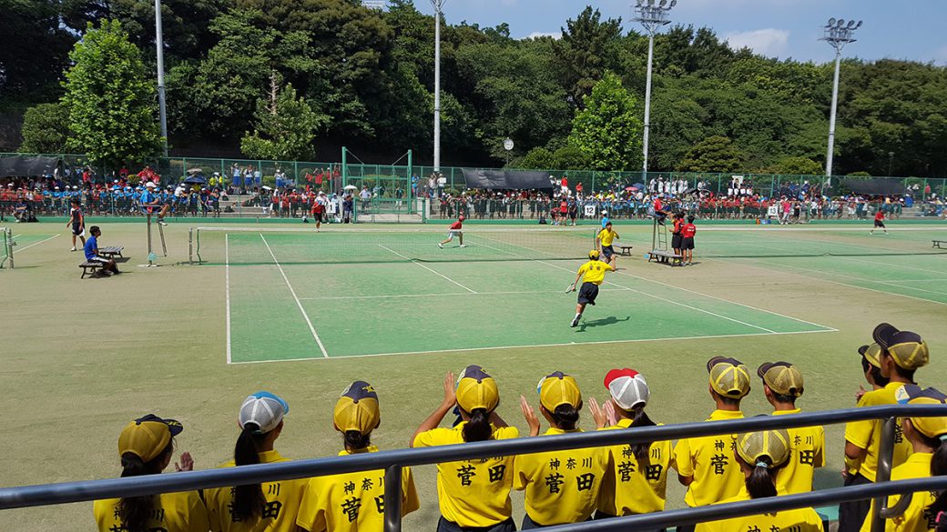 横浜市中学校ソフトテニス大会,横浜市三ツ沢公園テニスコート