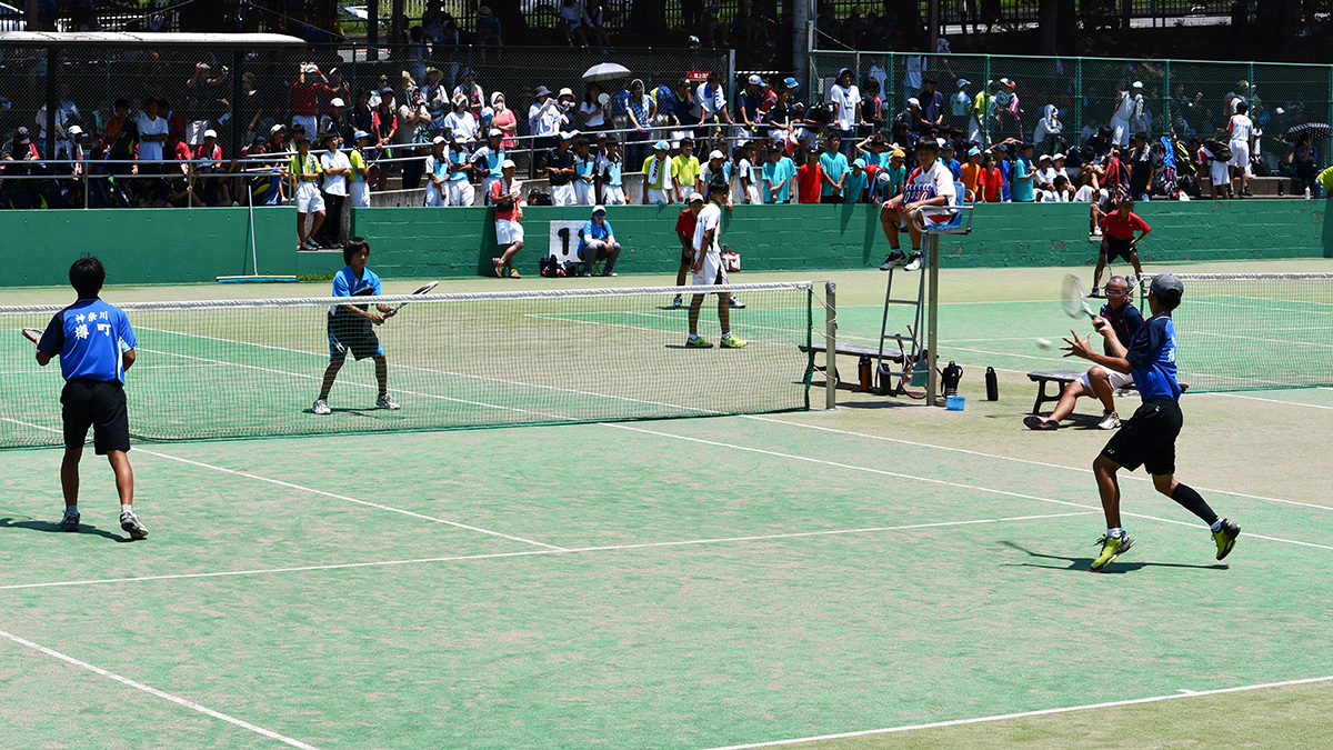横浜市中学校ソフトテニス大会,横浜市三ツ沢公園テニスコート