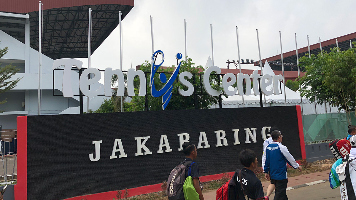 インドネシア パレンバン Jakabaring Sport Cityテニスコート