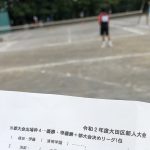 大田区中学校ソフトテニス大会,中学新人戦,東調布中学