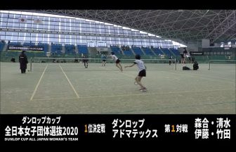 ソフトテニス one315,ダンロップカップ,全日本女子団体選抜
