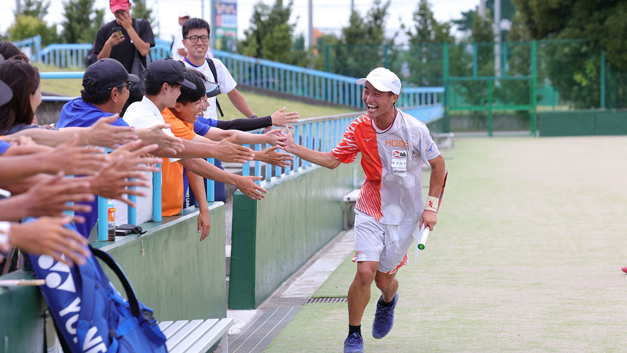 大学【インカレ】男子シングルス 橋場柊一郎(法政大)が圧巻の勝利で