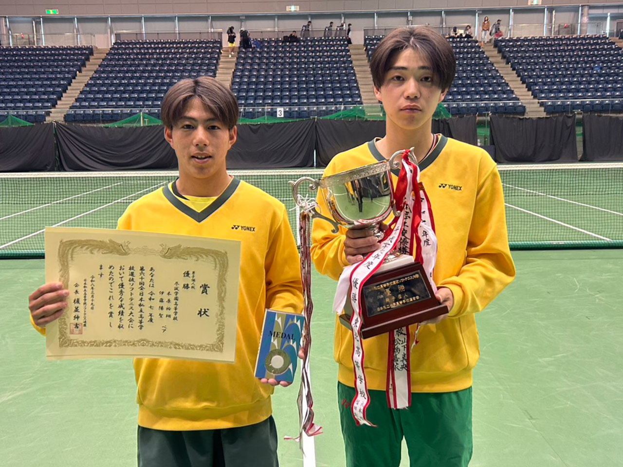 男子個人準優勝,木原祐翔・伊藤陽聖(尽誠学園)