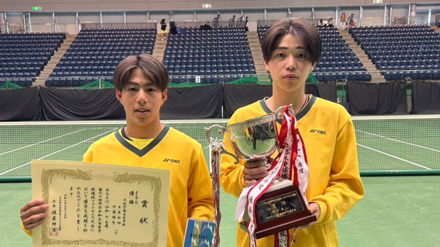 男子個人準優勝,山本一輝・増田汰一(尽誠学園)