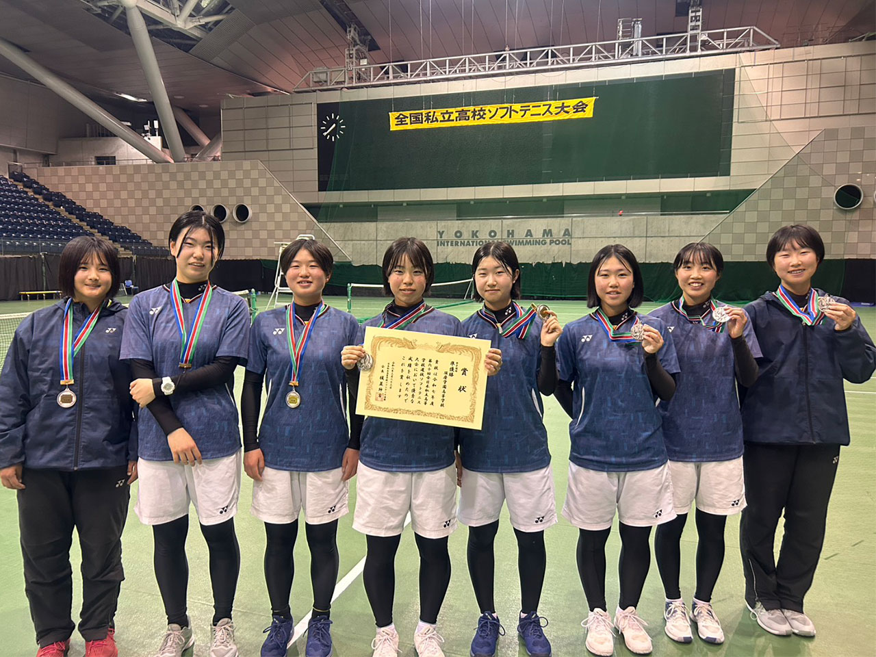 須磨学園,第60回全日本私立高等学校選抜ソフトテニス大会準優勝